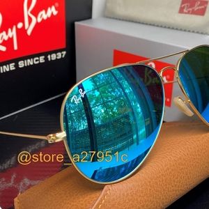 Ray-Ban Aviator NEW BLUE Mirror Flash Unisex